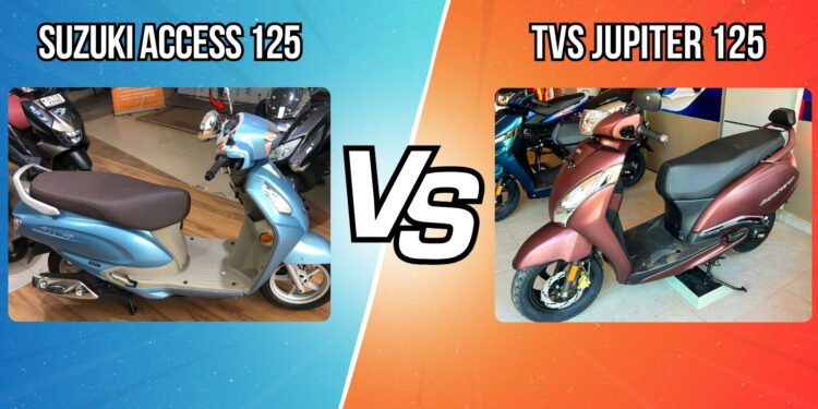 Suzuki Access 125 vs TVS Jupiter 125